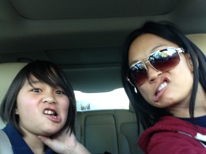 Goofy faces with my mini! 